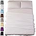 SONORO KATE Bed Sheet Set Super Soft Microfiber 1800 Thread Count Luxury Egyptian Sheets 18-Inch Deep Pocket Wrinkle and Hypoallergenic-4 Piece(California King White)
