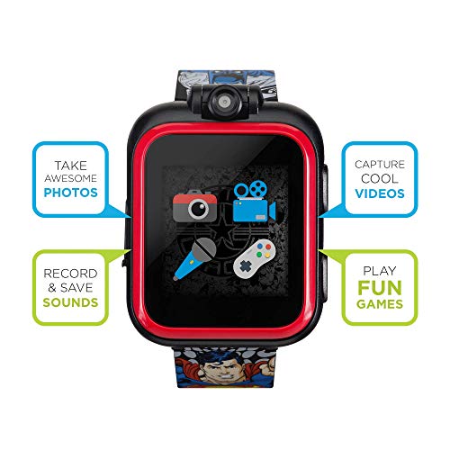 Justice League Official Smartwatch for Kids by PlayZoom Swivel Camera