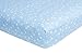 Frenchie Mini Couture Fitted Crib Sheets 100% Cotton, Fits Toddler Mattress, Blue Stars, 28 x 52in, 2-Pack