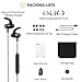 Mpow Bluetooth Headphones, Magnetic Lightweight Wireless Earbuds w/Mic, IPX7 Waterproof Hi-Fidelity Audio Sports Wireless Running Headphones, 8 Hrs Playtime Wireless Headphones, Black