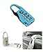 [3 Pack], Three Dial Combination Luggage Metal Lock
