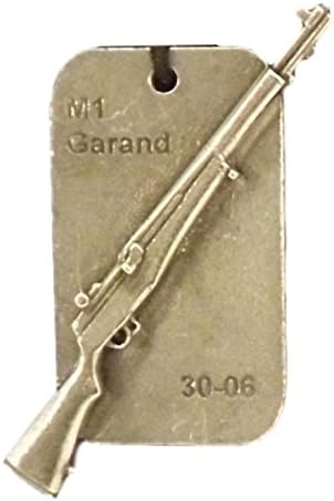 TMB Designs Dog tag key rings with miniature gun and details