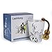 LanHong Guitar Mug Guitar Coffee Mug Music Gifts for Guitar Players Musician - 13.5 oz Guitar Cup Gifts for Music Lovers - Music Coffee Mugs Birthday Christmas Gifts for Men Women (Acoustic)