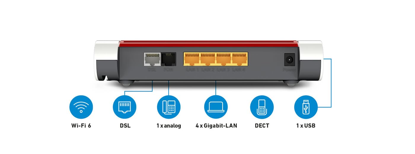 FRITZ!Box 7530 AX | DSL-Router | Wi-Fi 6 bis zu 2.400 MBit/s | intelligentes WLAN Mesh | höchster Sicherheitsstandard | Smart Home & Telefonie Zentrale | einfache Einrichtung | Made in Europe 3