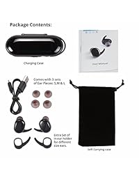 Auriculares inalámbricos Bluetooth V4.2, con cancelación de ruido, mini auriculares con micrófono....