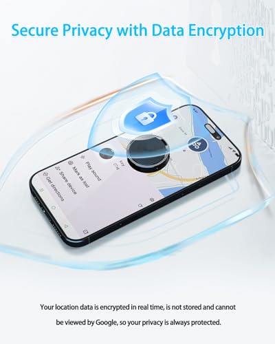 Android Tracker Tags 2 Pack Compatible with Google Find Hub App (Android Only) Smart Tag Key Tracker and Item Locator for Wallets, Backpack, Suitcases-Black