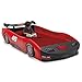 Delta Children Sport Race Car Twin Bed, Red