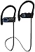 Tronixtar Bluetooth Sport Earbuds, Secure Fit Wireless Athletic Headphones with Microphone and Volume Control, for Workout, Running and Exercise, Sweatproof, HD Sound, 8 Hours Play Time, Black-Blue