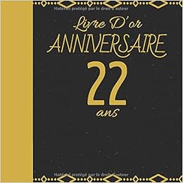 cadeau anniversaire 22 ans Livre D Or Anniversaire 22 Ans Cadeau D Anniversaire Son Jubile cadeau anniversaire 22 ans