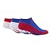 NHL New York Rangers Women's '47 Gait Sport No-Show Socks, Medium, 3-Pack