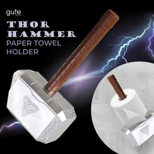 Thor's Hammer Mjolnir Toilet Paper Roll Holder Gag, Stocking Stuffer