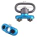 JIALITTE M-lok Sling Mount Standard QD Sling Swivel 1.25 Inch Adapter for M lok Rail (Blue)