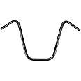 Burly Brand Narrow Bottom Ape Hanger Handlebar - 14 inch Height, Black Finish, For Harley Davidson and Most Motorcycles (B28-337)