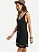 ROMWE Women's Summer Casual Sleeveless Tassel Dress Tunic Swing Dress