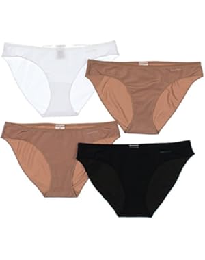 Calvin Klein underwear - 4 pack Smooth Microfiber bikinis - Assorted Neutrals