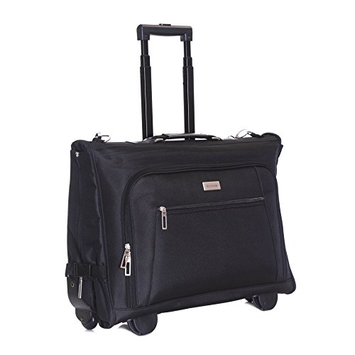 Slimbridge Hem Wheeled TriFold 40 Inch 3 Suit Cabin Carry On Hand Luggage Garment Dress Carrier