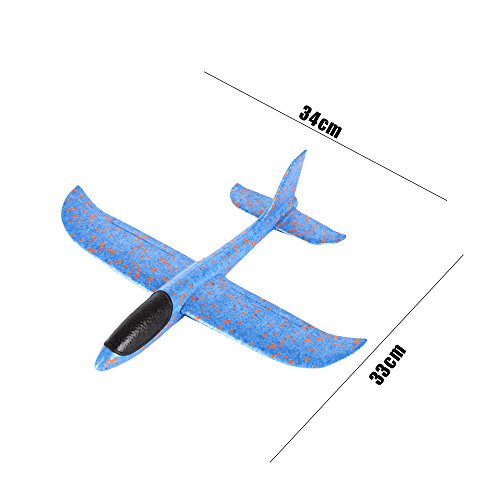 Little Story Airplane Clearance , Foam Throwing Glider Airplane Inertia Aircraft Toy Hand Launch Airplane Model (Pink)