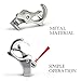 Cigarette Ring Holder Hands Free Smoking Ring For Nicotine Free Fingers | Chrome Plated Kirsite | Avoid Smoking Your Fingers | Keep Hands Free for Holding Phone,Game Controller,Computer Mouse (SILVER)