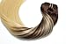 Clip In Human Hair Extensions Medium Brown to Bleach Blonde Extension Clip ins Thickened Double Weft 9A Brazilian Hair 120g 7pcs Full Head Silky Straight 100% Human Hair Clip In Extensions 18 Inch