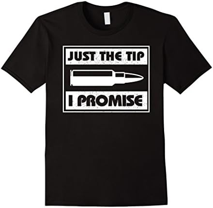 Mens Just The Tip I Promise Funny Tee shirt XL Black