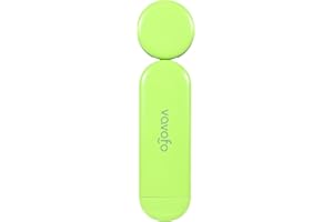 VAVOFO USB Rechargeable Book Light, Blue Light Blocking, Amber Light Clip On Bookmark Shaped Reading Light, Eye Care 6 LEDs Book Light for Bookworms Reading in Bed with 9 Lighting Modes (Neon Green)
