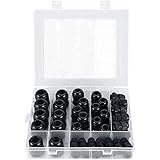 MAKERELE 45PCS Cable Gland Kit Plastic Waterproof Adjustable 3-15mm Cable Glands Joints,Black