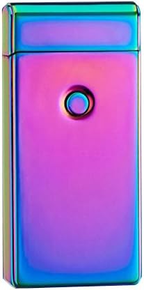 USB Lighter in Innovative Design, Dual Arc, USB Rechargeable Windproof, Elegant Gift Box[Colorful]