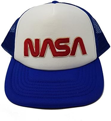 NASA Worm Embroidered Patch Men's Vintage Style Trucker Snapback Cap (EMB) …
