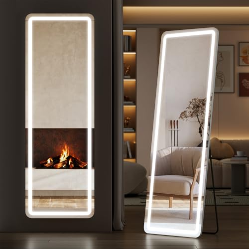 Sweetcrispy Full Length Mirror with LED Lights, 65