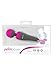 PalmPower Massager, Corded Vibrating Wand with 250cm Cable, Removable Silicone Cap, Curved Handle, PowerBullet Motor, Strong Vibrations, Easy to Use Personal Massager for Women