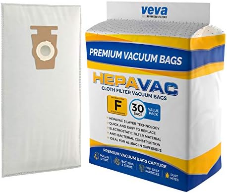 VEVA 30 Pack Premium HEPA Vacuum Bags 
