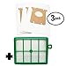 9 Replacement for Electrolux EL6986A UltraSilencer Vacuum Bags & 1 Filter – Compatible with Electrolux S-Bag Vacuum Bag & EL012B Filter - Also EL7063A, EL6986A, EL4103A, EL7062A, EL4040A
