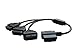 Fotag 1 to 3 OBD2 OBDII 16 pin Splitter Extension Cable Male to Female Y J1962 Cable 1.7FT