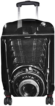 LEISISI Vintage Camera Luggage Cover Elastic Protector Fits S 18-21 in Suitcase