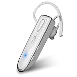 Yuwiss Bluetooth Earpiece Wireless Cell Phones Headset with Mic Noise Canceling In-ear Earbuds Stereo Car Driving Headphones for iPhone Samsung Android All Smart Phone (20 Hours Hands Free Play Time)