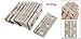 10 Pcs Silver Tone Metal Butt Hinge for Window Cupboard
