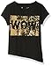 Dream Star Girls' Short Sleeve Assymetrical Top with 2 Way Sequin Applique