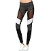 Tulucky Women Mesh Patchwork Sexy Fitness Leggings Gym Tight Yoga Pants