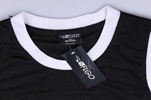 AFLGO Birdie 23 Tournament Shoot Out Birdmen Basketball Jersey Include Set Wristbands S-XXL (Black, L/50) - Thumbnail 4