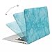 Mosiso Plastic Pattern Hard Case with Keyboard Cover with Screen Protector for MacBook Air 13 Inch, Light Blue Crack