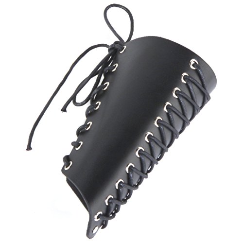 2 HZMAN+Unisex+Leather+Gauntlet+Wristband