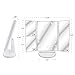 Maibtkey Makeup Mirror Portable Tri-Folded Lighted White Travel Vanity Mirror with 22 LED Lights and Magnifying Mirror with 2X 3X Magnification 180° Rotatable for Women Men Girls Cosmetic Makeup