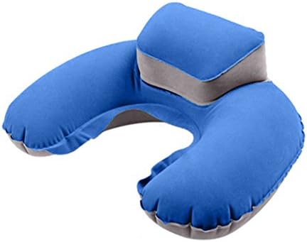 Inflate Travel Pillow for the Airplane, Inflate Travel Pillow for Office - Air Pillow Inflatable U Shape Neck Cushion Folding Travel Outdoor Pillow and Sleep Support for Flights Car