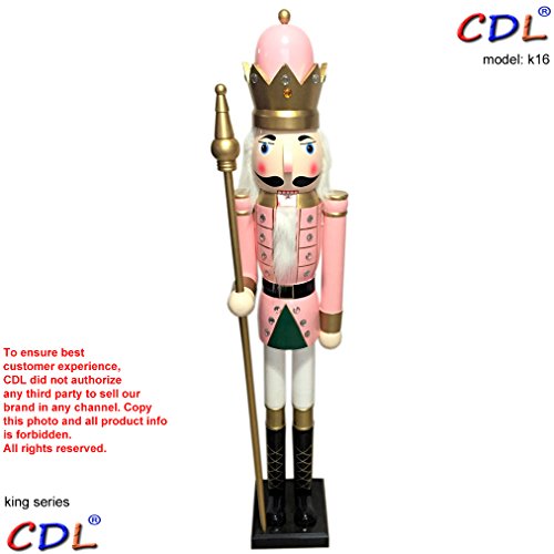 CDL 180cm 6Ft Tall LifeSize Large/Giant Pink Christmas Wooden