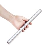 SOLLED Motion Sensing Closet Lights, 20 LEDs DIY Stick-on Anywhere Portable Wireless Cabinet Wardrobe/Stairs/Step Light, LED Night Light, Safe Lights with Magnetic Strip(Battery Operated)