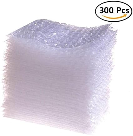 300 Pieces Bubble Pouches Bags Protective Double Walled Clear Cushioning Bags for Shipping, Storage and Moving - 4 x 6 Inches