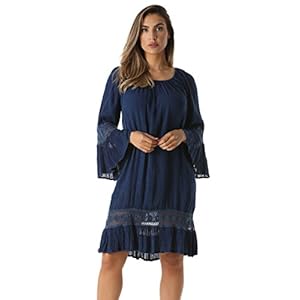 Riviera Sun Crochet Casual Dress with Smocking Top www.denim.fit