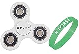 30% OFF Fidget Spinner, R HORSE Tri-Spinner Fidget Toy 3D Printing Ceramic Bearing Hand Spinner EDC Focus Toy, 2-3 min+ Spin Time! (Fluorescent Wristband INCLUDED!!!)