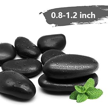 Despacito Large Black Pebbles Decorative Ornamental River Rocks