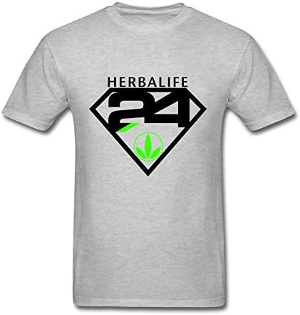TTFY Herbalife Female's Tee Shirts Classical Round Neck Grey S